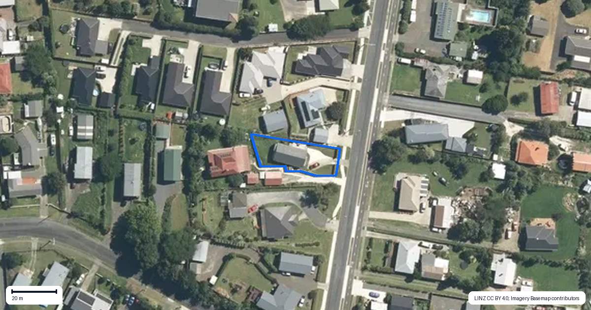Property context map for 28A Rolleston Street, Kihikihi, Te Awamutu