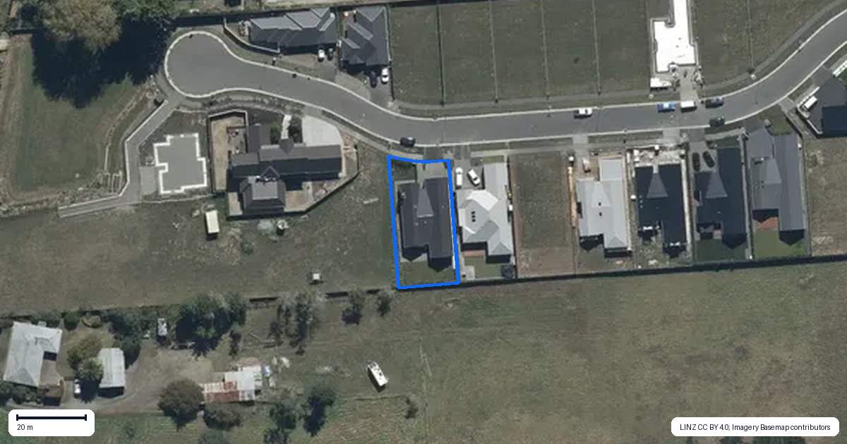 Property context map for 38 Georgina Street, Marshland, Christchurch