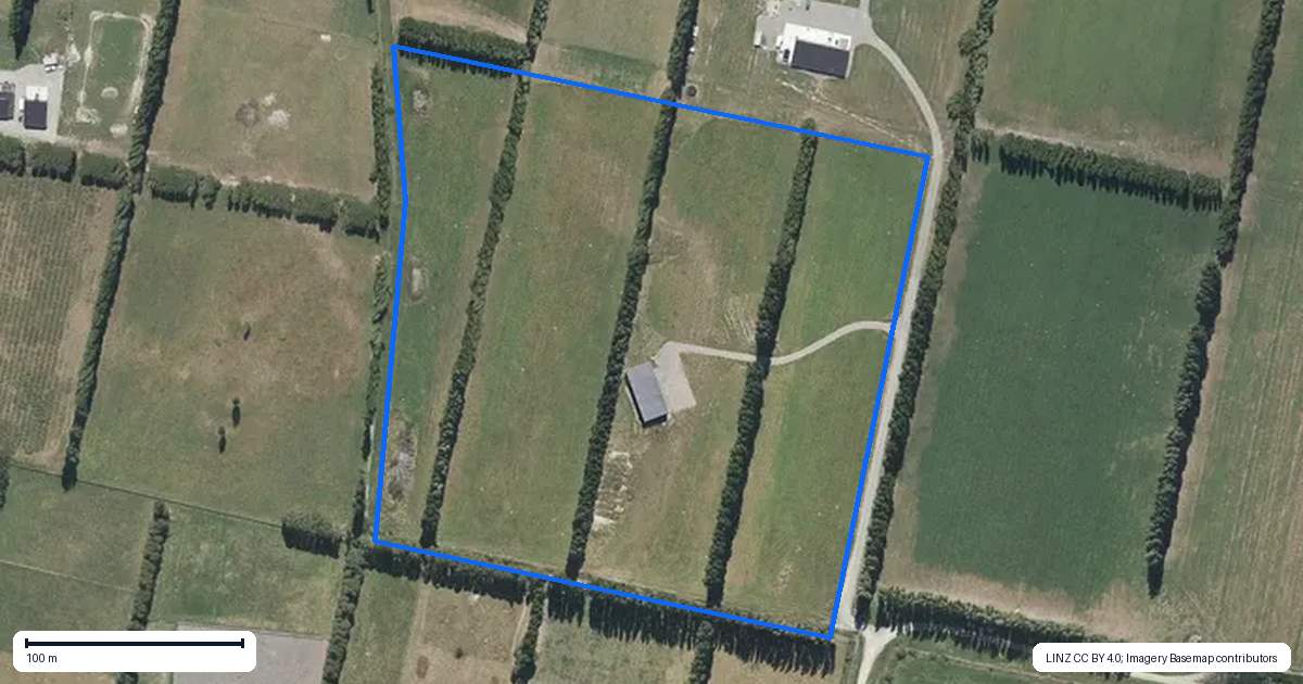 Property context map for 16 Fullers Road, Woodend