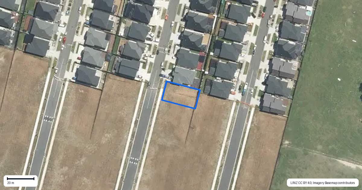 Property context map for 20 Hauhake Road, Flat Bush, Auckland