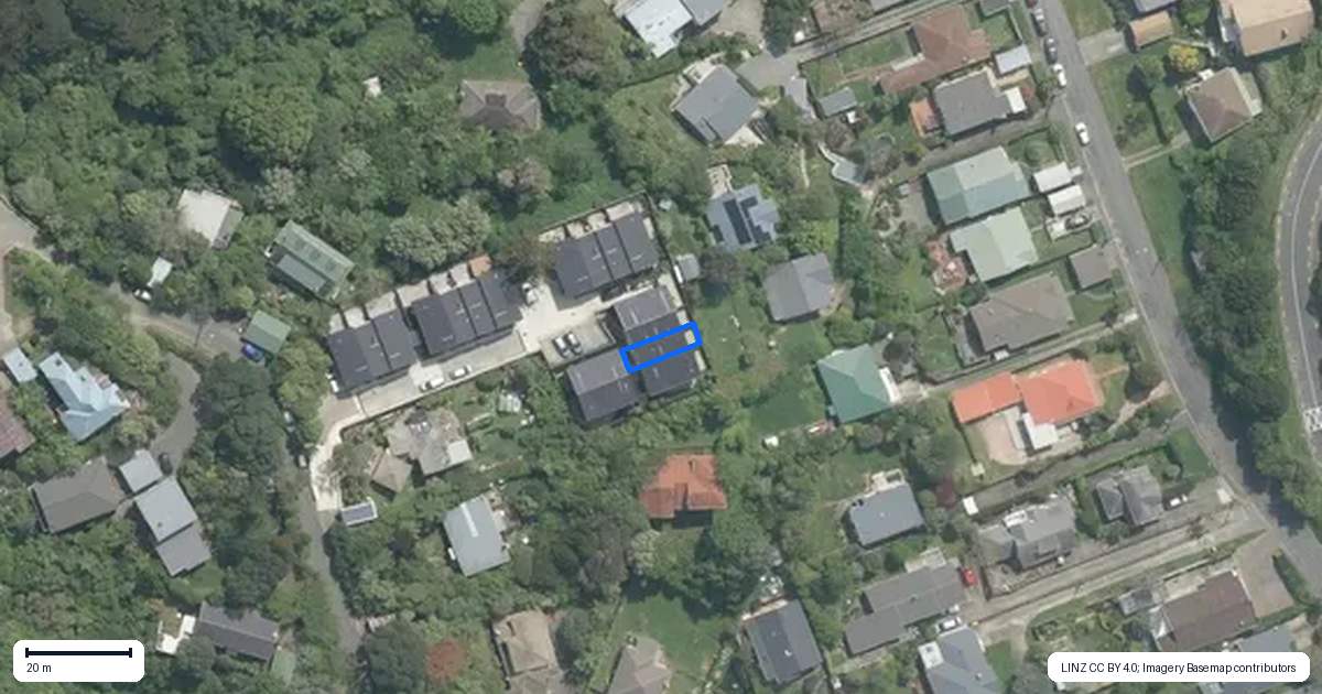 Property context map for 14 Ara Toutouwai, Karori, Wellington