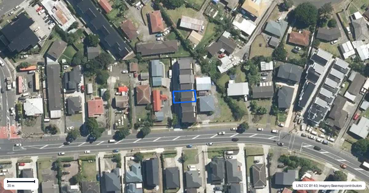 Property context map for 723C Massey Road, Mangere, Auckland