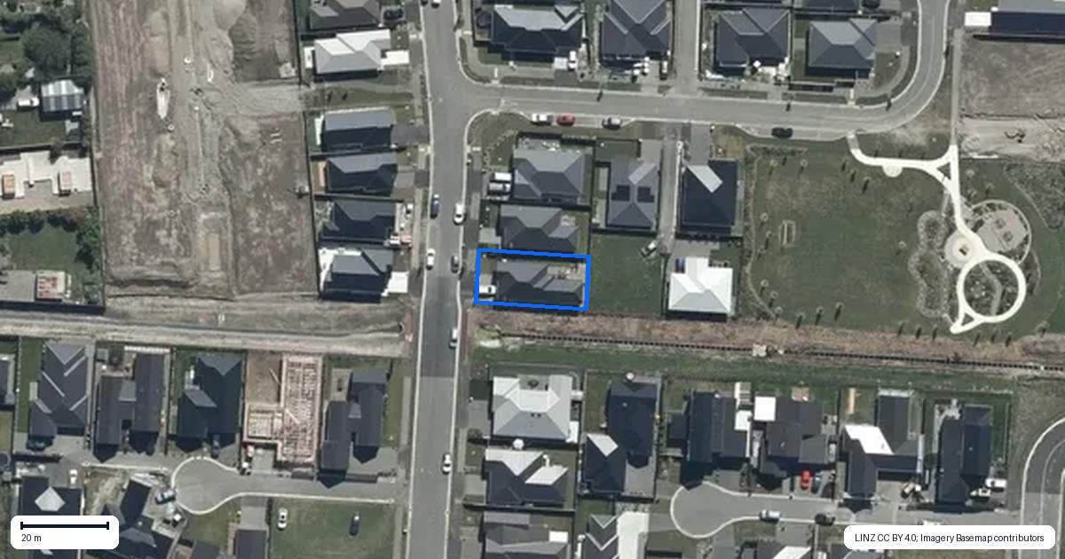 Property context map for 17 Oakmill Drive, Casebrook, Christchurch