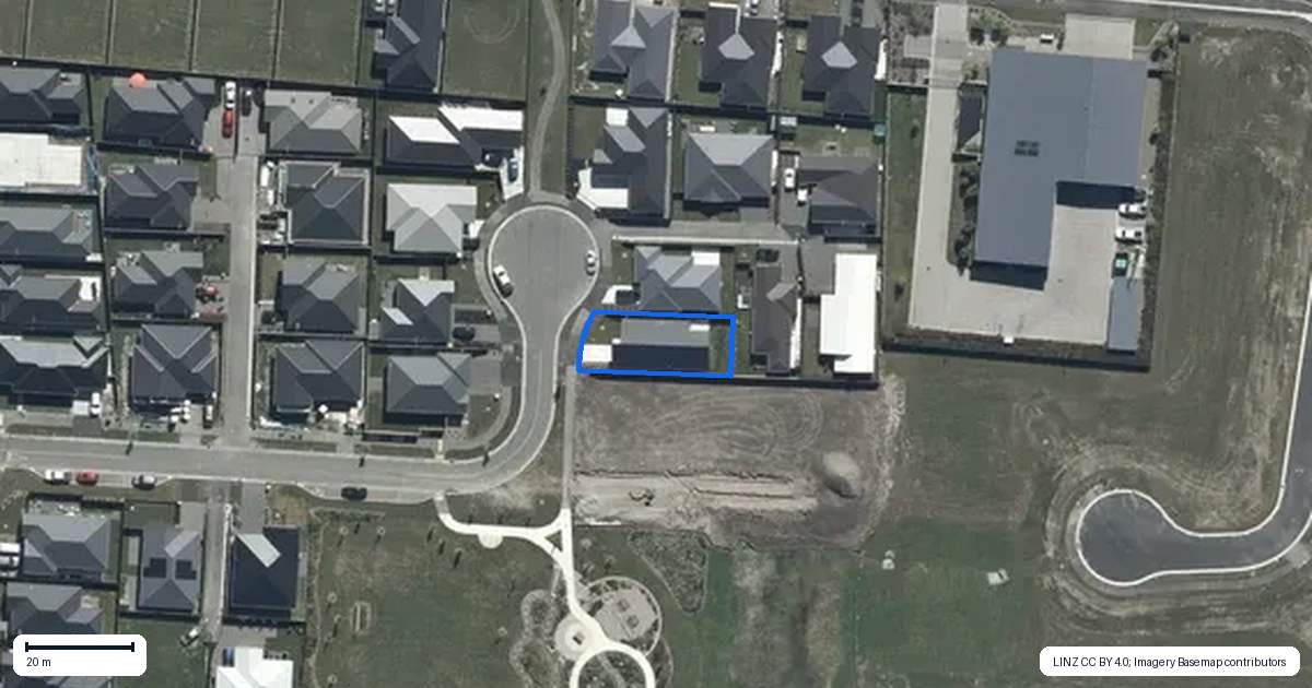 Property context map for 16 Millhaven Place, Casebrook, Christchurch
