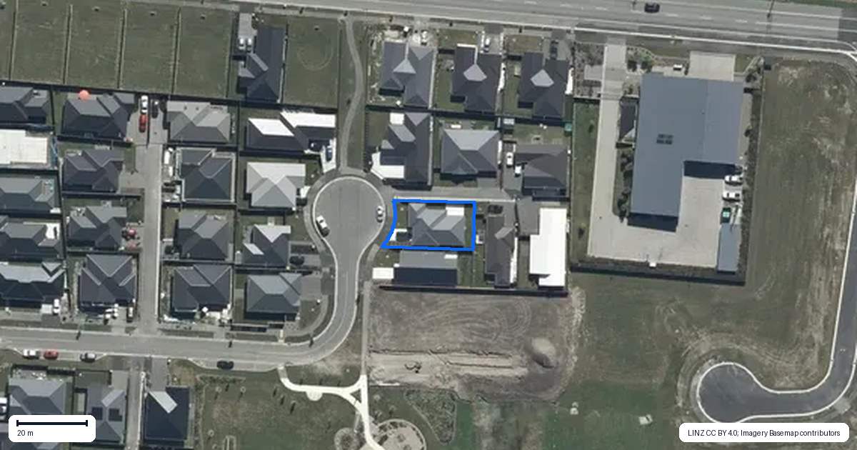 Property context map for 18 Millhaven Place, Casebrook, Christchurch