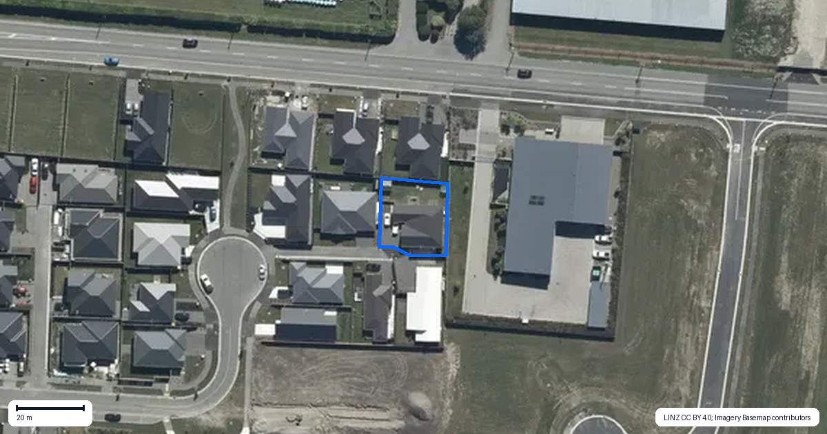 Property context map for 24 Millhaven Place, Casebrook, Christchurch