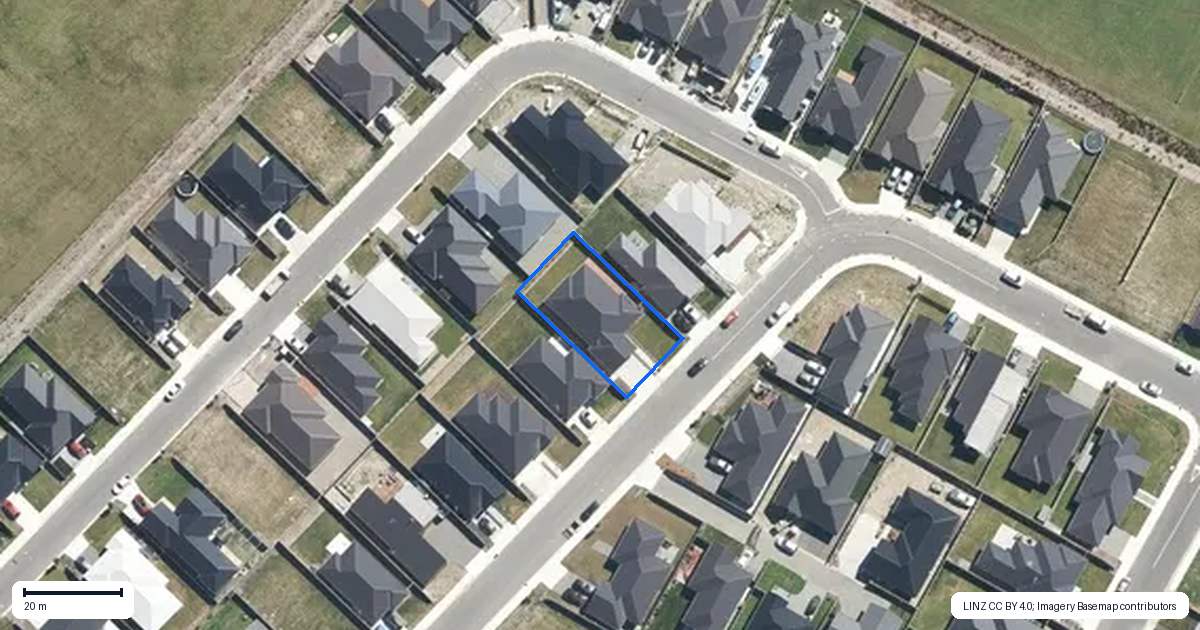 Property context map for 41 Herridge Street, Woodend
