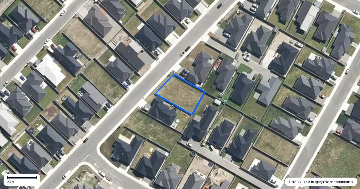 Property context map for 22 Herridge Street, Woodend