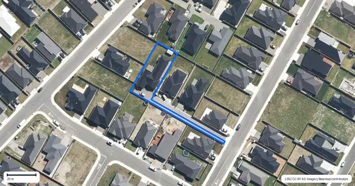 Property context map for 23 Cousins Street, Woodend