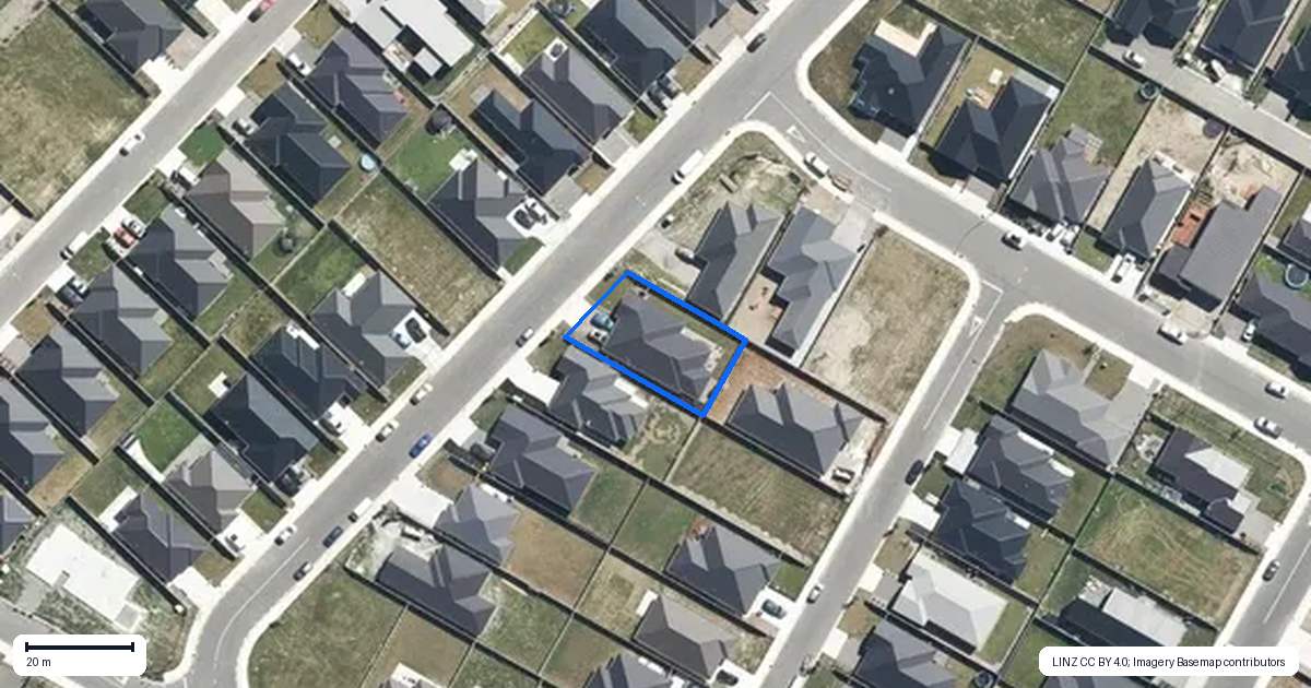 Property context map for 12 Herridge Street, Woodend