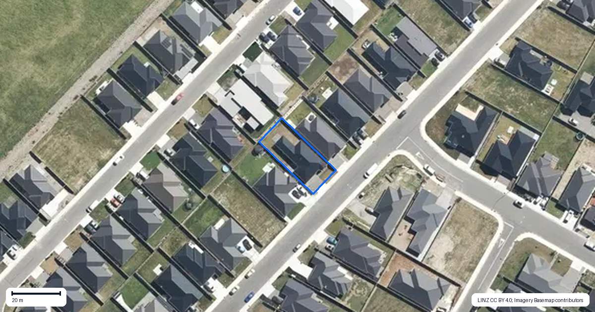 Property context map for 17 Herridge Street, Woodend