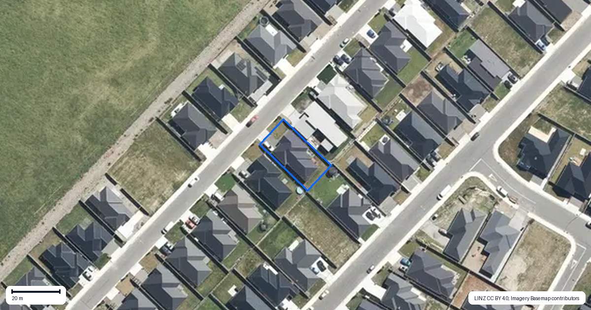 Property context map for 18 Mehrtens Crescent, Woodend