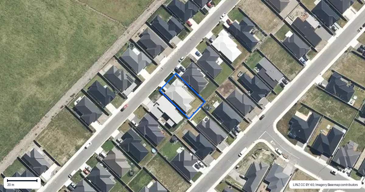 Property context map for 22 Mehrtens Crescent, Woodend