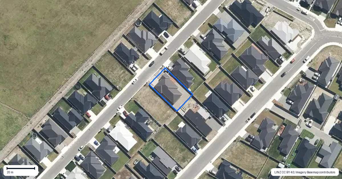 Property context map for 34 Mehrtens Crescent, Woodend