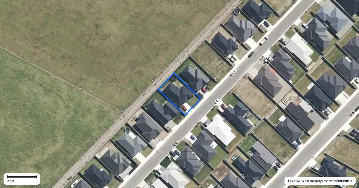 Property context map for 41 Mehrtens Crescent, Woodend