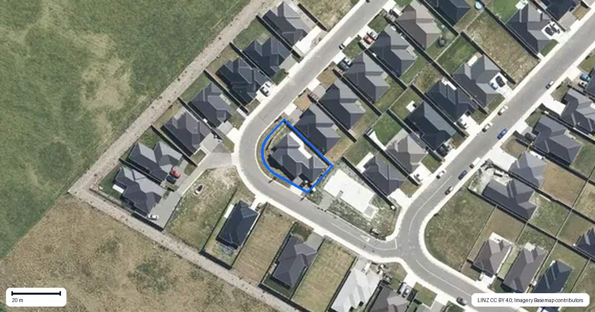 Property context map for 4 Mehrtens Crescent, Woodend