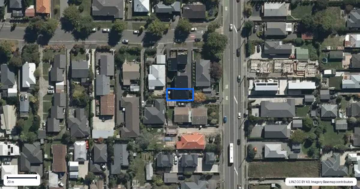 Property context map for 5/120 Edward Avenue, Edgeware, Christchurch