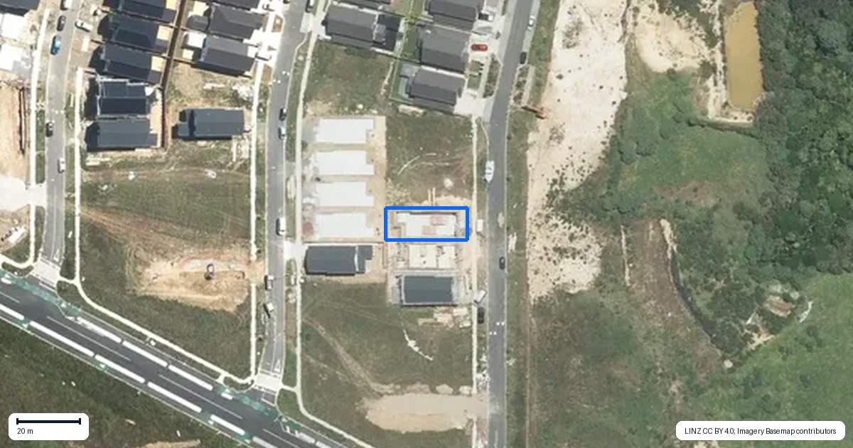 Property context map for 17 Cyperus Street, Flat Bush, Auckland