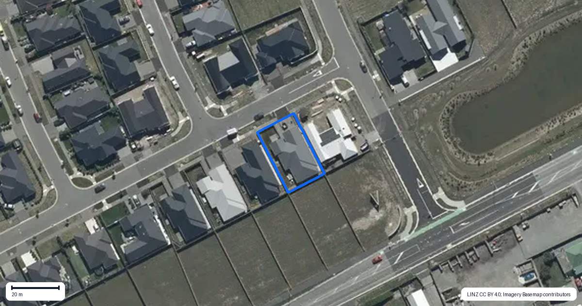 Property context map for 194 Georgina Street, Marshland, Christchurch
