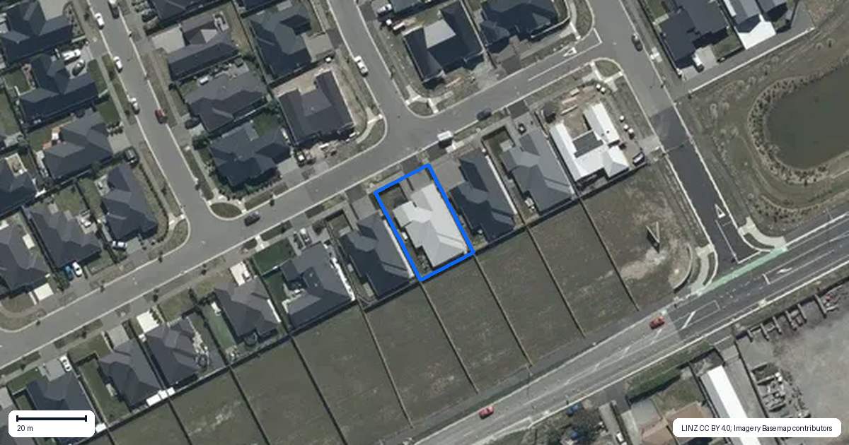 Property context map for 190 Georgina Street, Marshland, Christchurch
