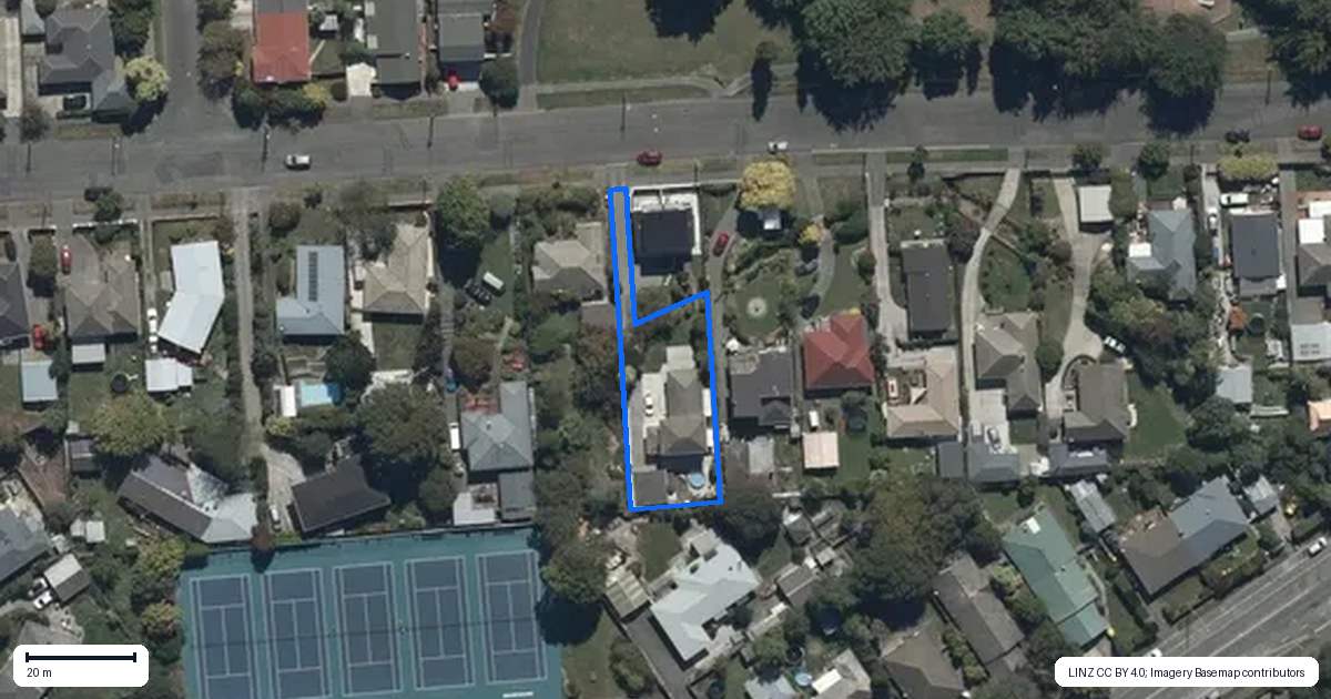 Property context map for 70 Kellys Road, Mairehau, Christchurch