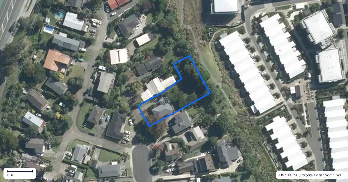 Property context map for 40 John Dee Crescent, Red Beach, Whangaparaoa