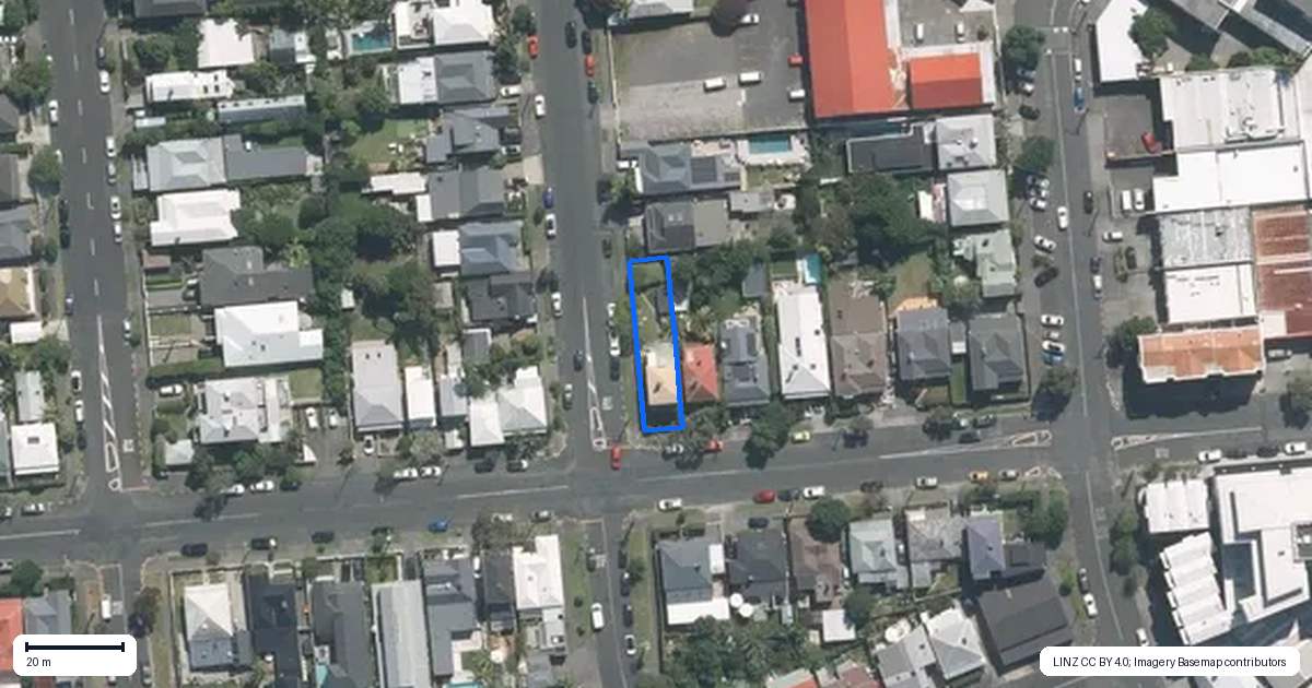 Property context map for 29 Rose Road, Grey Lynn, Auckland