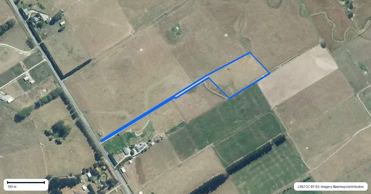 Property context map for 110B Rosewill Valley Road, Washdyke Flat, Timaru