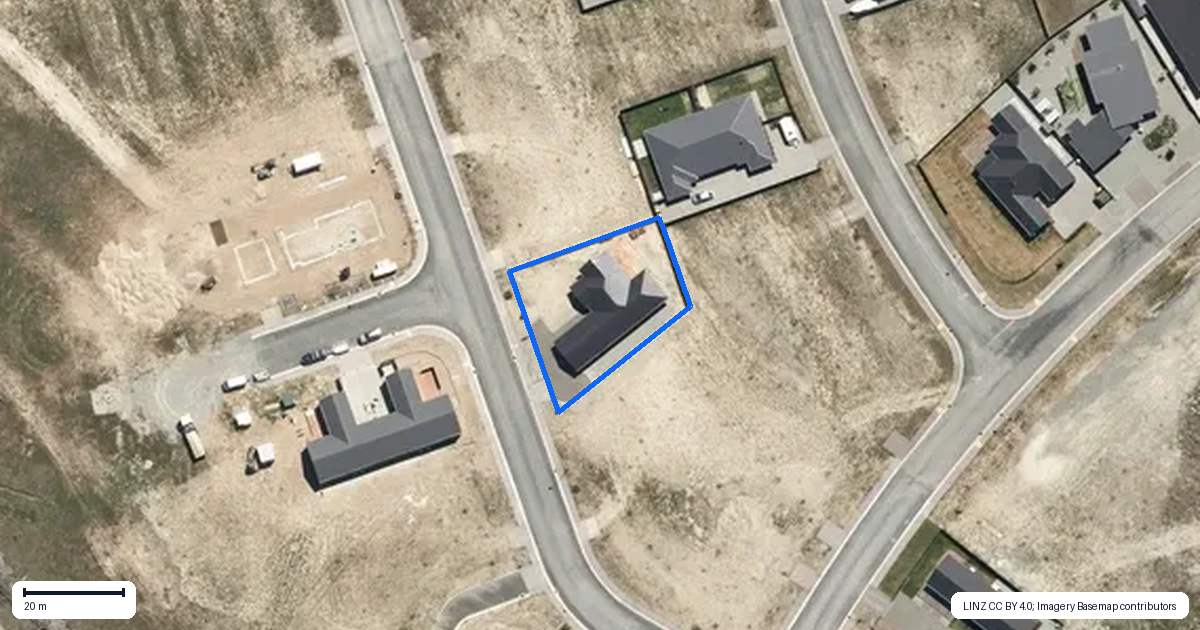 Property context map for 17 Spillway Street, Twizel