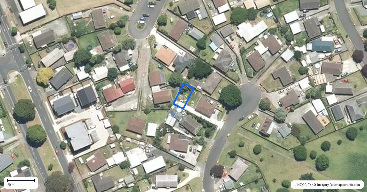 Property context map for 26B Rangataua Place, Manurewa, Auckland