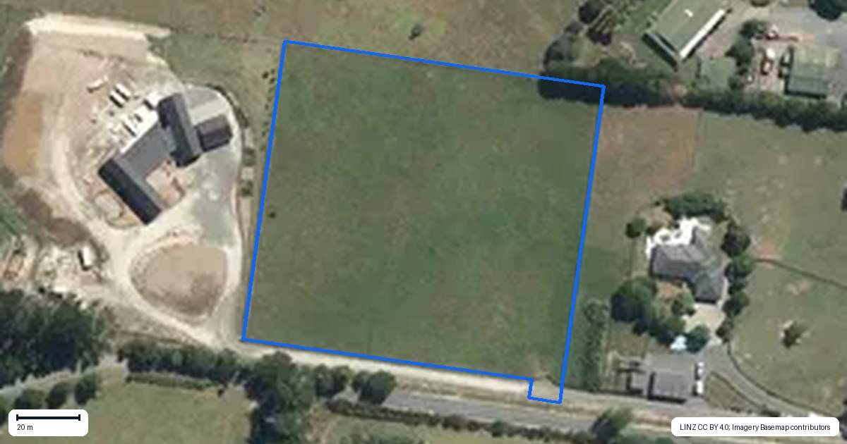 Property context map for 93 Nixon Road, Taupaki