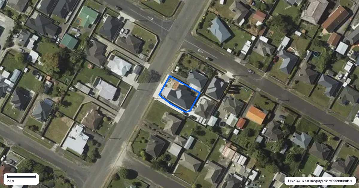 Property context map for 26 Winchester Street, Levin