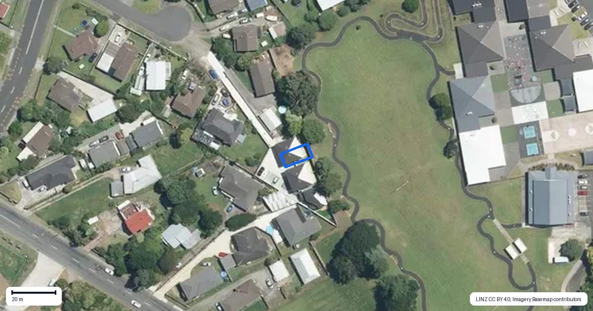 Property context map for 6B Ariki Place, Red Hill, Papakura