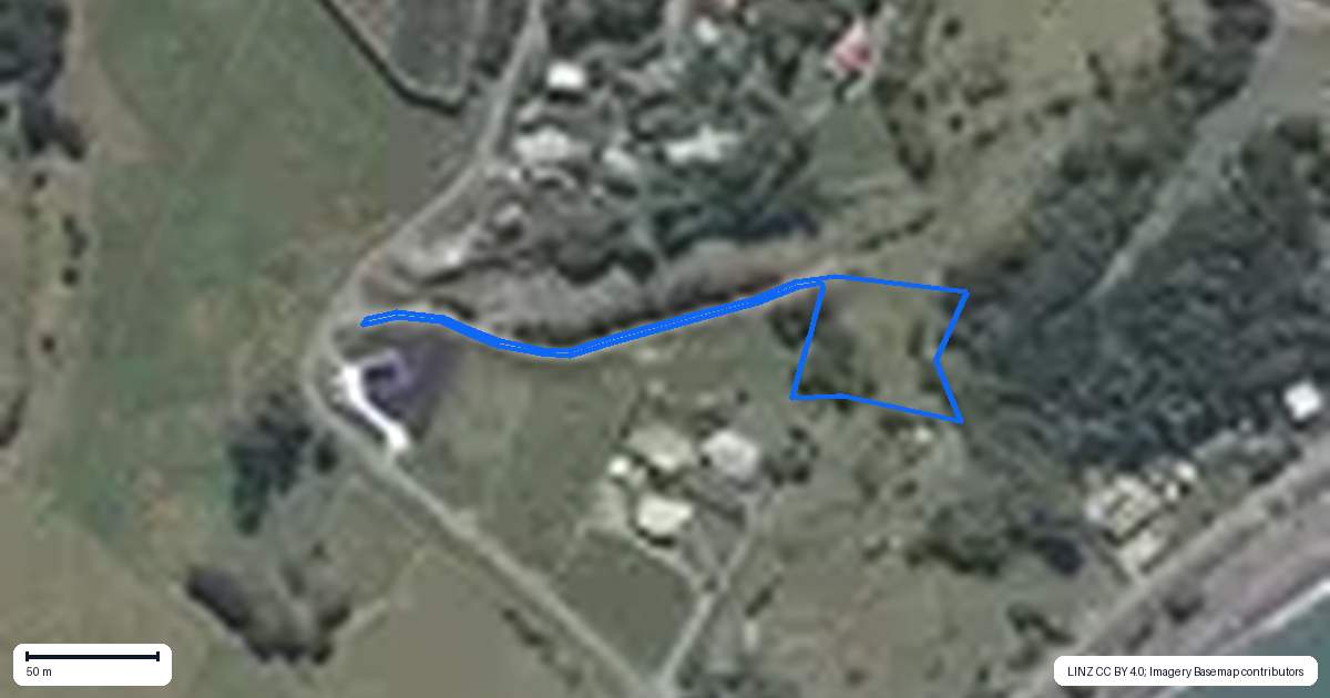 Property context map for 34 Cemetery Road, Wainui, French Farm