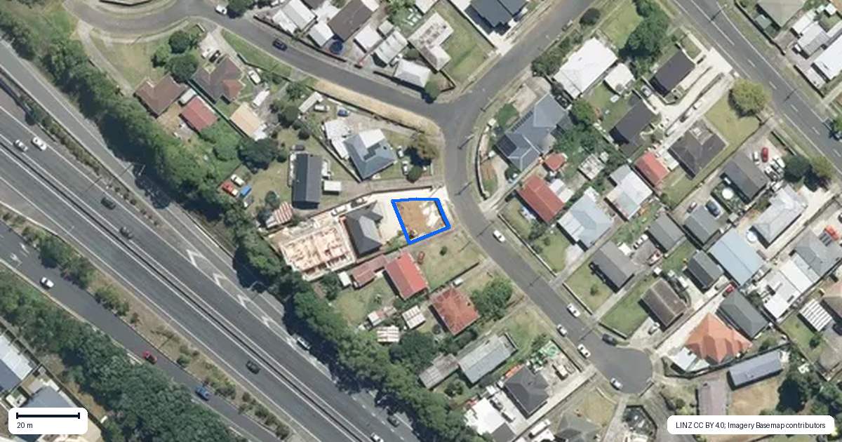 Property context map for 13A Geoffrey Place, Mangere East, Auckland