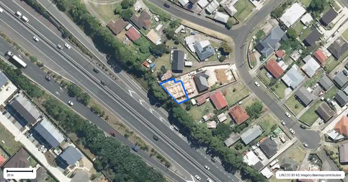 Property context map for 13C Geoffrey Place, Mangere East, Auckland