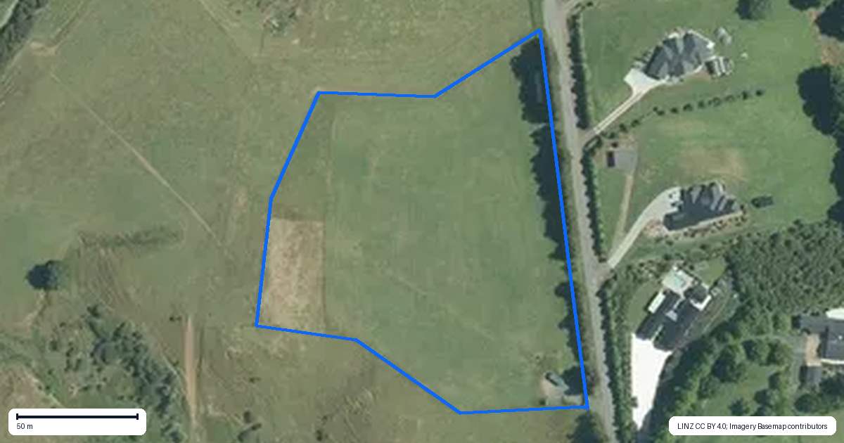 Property context map for 12 Hereford Lane, Ararimu, Drury