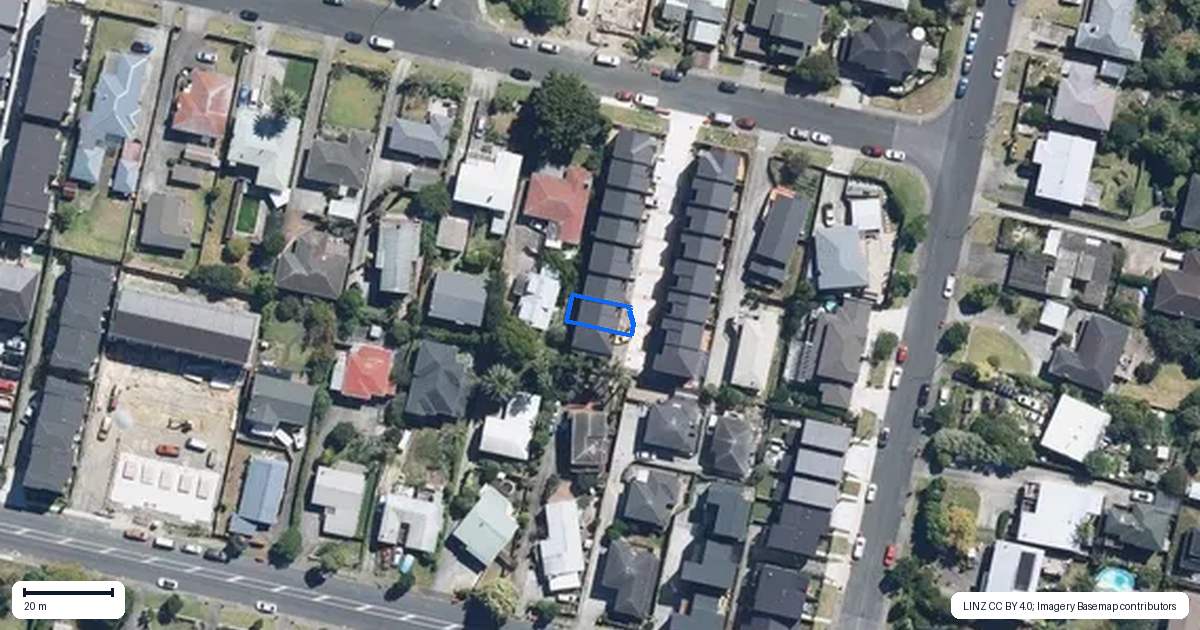 Property context map for 7/21 Ayr Road, Pakuranga, Auckland