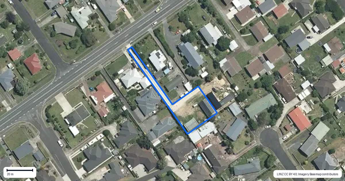 Property context map for 19A Snell Street, Morrinsville