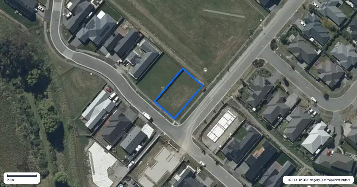 Property context map for 23 Kahurangi Road, Halswell, Christchurch