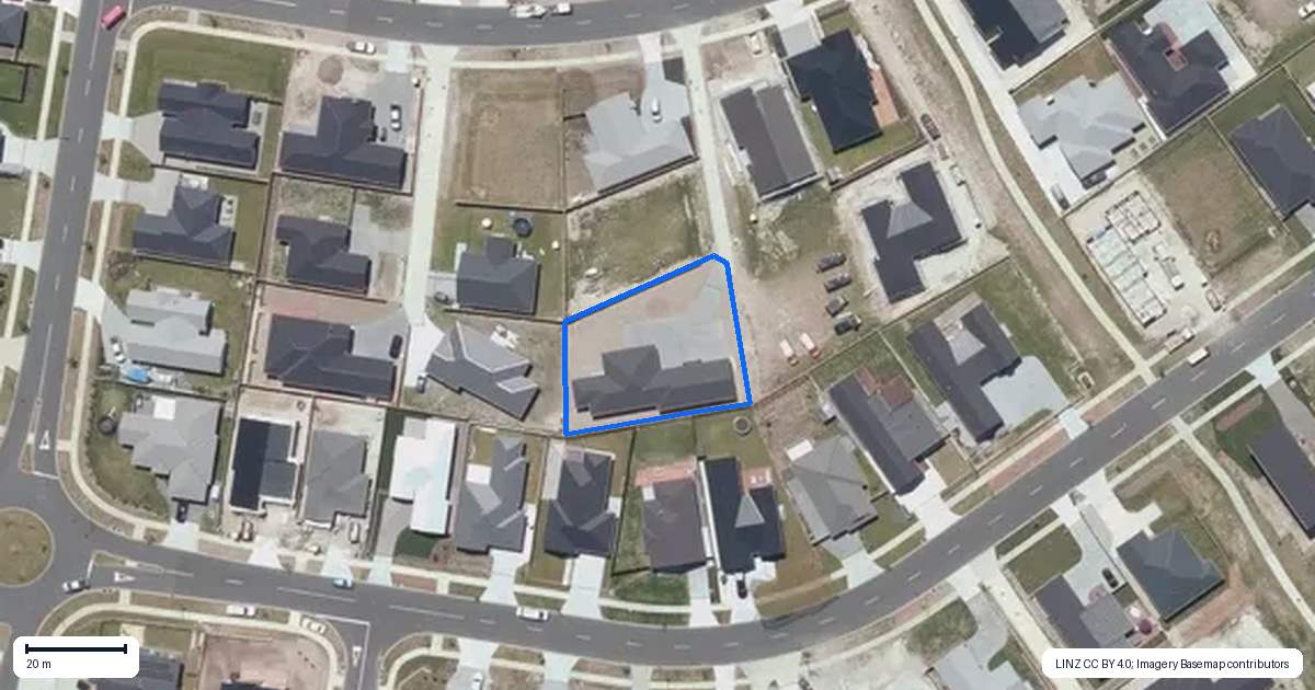 Property context map for 20 Makomako Crescent, Wharewaka, Taupo