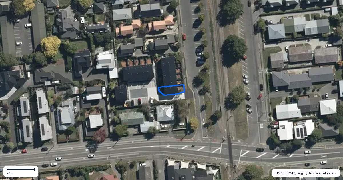 Property context map for 1/25 Matai Street West, Riccarton, Christchurch