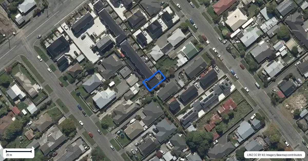 Property context map for 13/128 Edinburgh Street, Spreydon, Christchurch