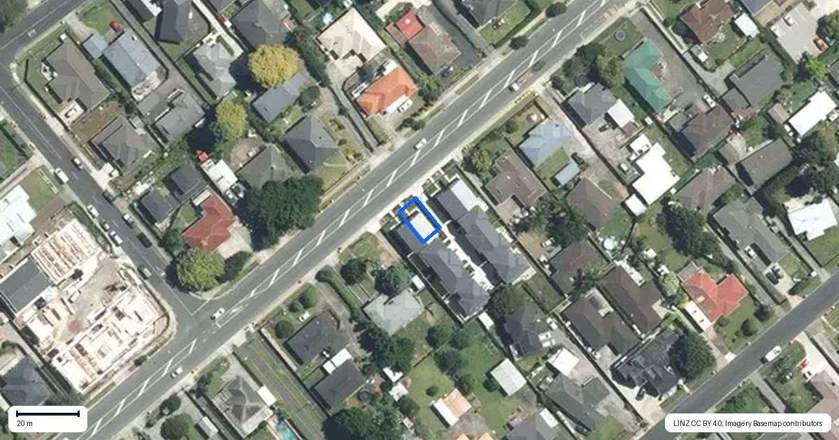 Property context map for 2/43 Clevedon Road, Papakura