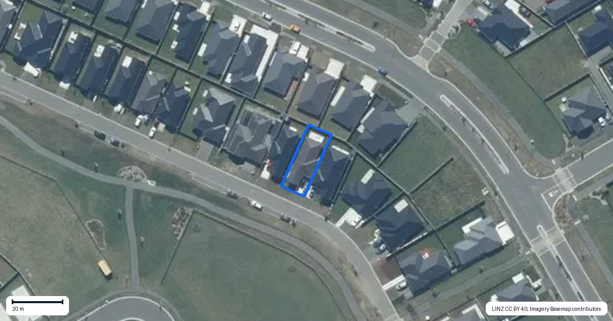 Property context map for 27 Jean Batten Lane, Rolleston