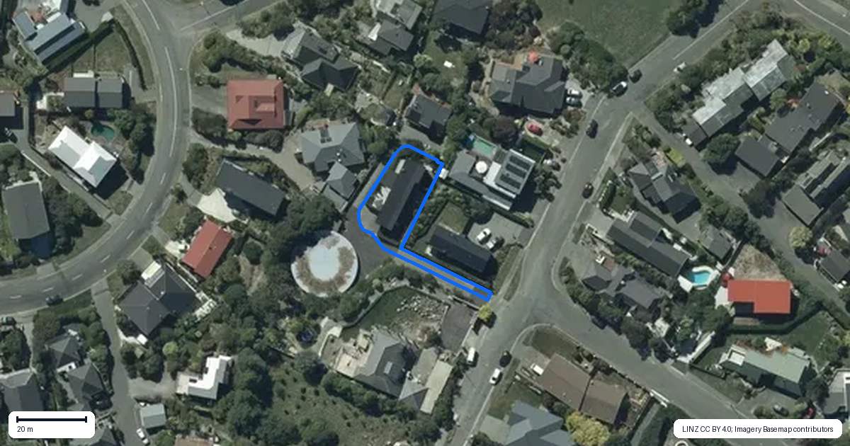 Property context map for 14 Assisi Street, Mount Pleasant, Christchurch