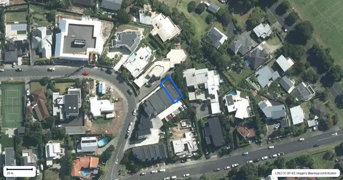 Property context map for 9/32 Karori Crescent, Orakei, Auckland