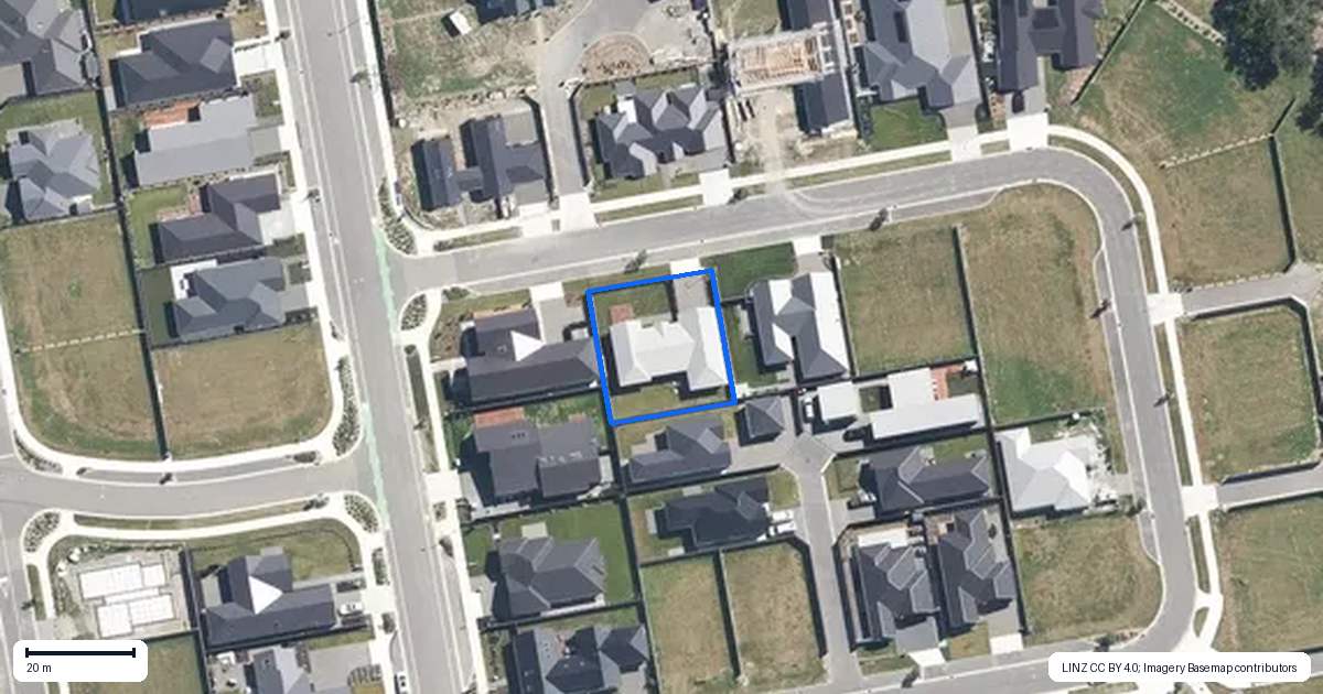 Property context map for 31 Inch Crescent, Rangiora