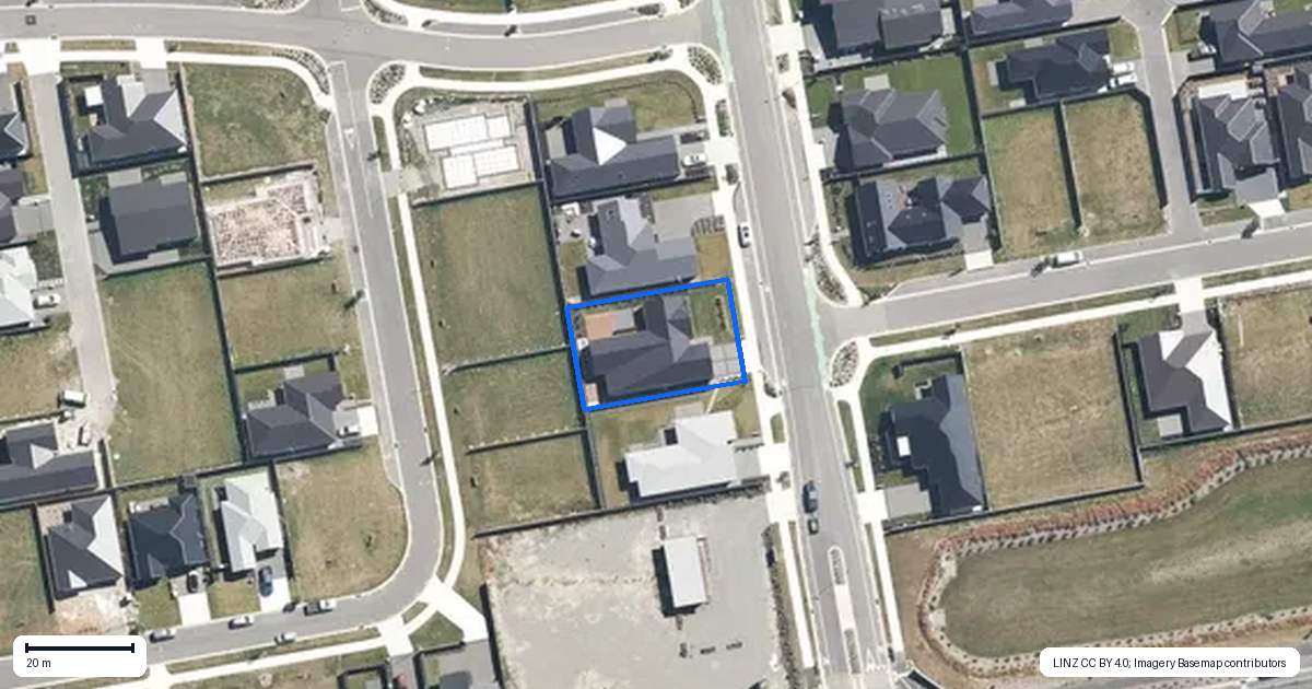 Property context map for 5 Homestead Drive, Rangiora