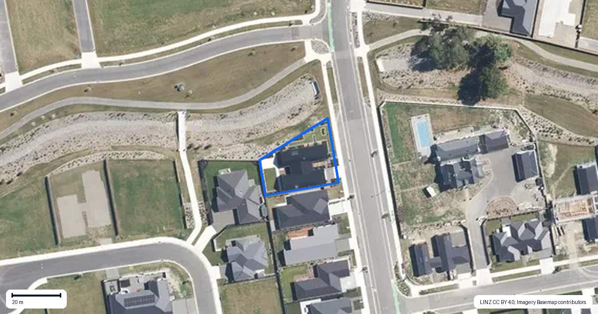 Property context map for 21 Homestead Drive, Rangiora